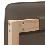 Casa si Gradina - Mobilier - Paturi si accesorii - Accesorii paturi - Tablie de pat tapitata Maro si taupe 180 cm Lemn de pin masiv - Infinity.ro