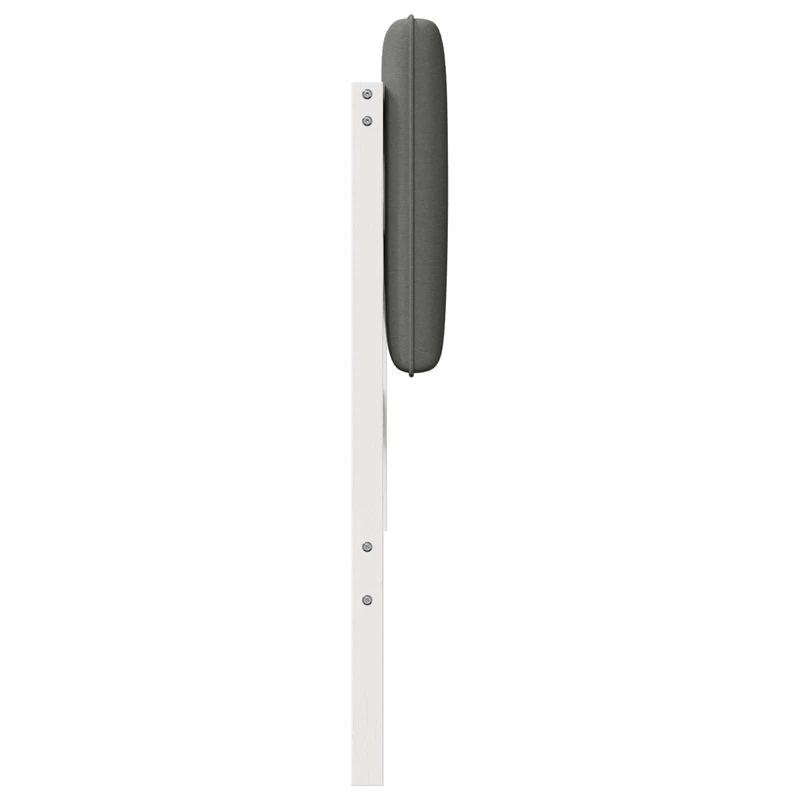 Casa si Gradina - Mobilier - Paturi si accesorii - Accesorii paturi - Tablie de pat tapitata Alb si gri deschis 120 cm Lemn de pin masiv - Infinity.ro