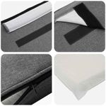 Casa si Gradina - Mobilier - Paturi si accesorii - Accesorii paturi - Tablie de pat tapitata Alb si gri deschis 120 cm Lemn de pin masiv - Infinity.ro