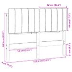 Casa si Gradina - Mobilier - Paturi si accesorii - Accesorii paturi - Tablie de pat tapitata Alb si gri deschis 120 cm Lemn de pin masiv - Infinity.ro