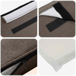Casa si Gradina - Mobilier - Paturi si accesorii - Accesorii paturi - Tablie de pat tapitata Maro si taupe 180 cm Lemn de pin masiv - Infinity.ro