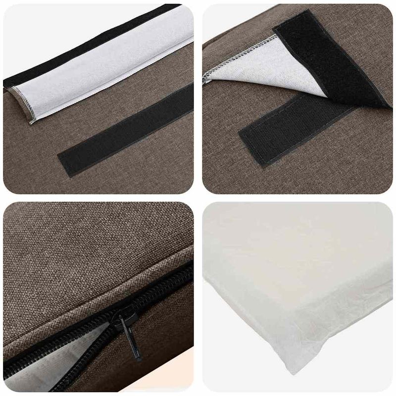 Casa si Gradina - Mobilier - Paturi si accesorii - Accesorii paturi - Tablie de pat tapitata Maro si taupe 180 cm Lemn de pin masiv - Infinity.ro
