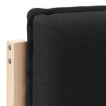Casa si Gradina - Mobilier - Paturi si accesorii - Accesorii paturi - Tablie de pat tapitata Natural si Negru 80 cm Lemn de pin masiv - Infinity.ro