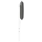 Casa si Gradina - Mobilier - Paturi si accesorii - Accesorii paturi - Tablie de pat tapitata Alb si gri deschis 140 cm Lemn de pin masiv - Infinity.ro