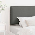 Casa si Gradina - Mobilier - Paturi si accesorii - Accesorii paturi - Tablie de pat tapitata Alb si gri deschis 80 cm Lemn de pin masiv - Infinity.ro