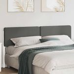 Casa si Gradina - Mobilier - Paturi si accesorii - Accesorii paturi - Tablie de pat tapitata Alb si gri deschis 200 cm Lemn de pin masiv - Infinity.ro