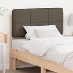 Casa si Gradina - Mobilier - Paturi si accesorii - Accesorii paturi - Tablie de pat tapitata Maro si taupe 90 cm Lemn de pin masiv - Infinity.ro