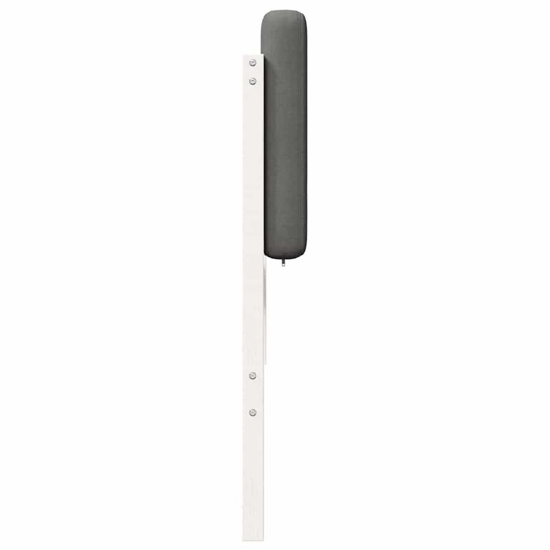 Casa si Gradina - Mobilier - Paturi si accesorii - Accesorii paturi - Tablie de pat tapitata Alb si gri deschis 200 cm Lemn de pin masiv - Infinity.ro