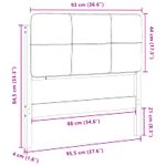 Casa si Gradina - Mobilier - Paturi si accesorii - Accesorii paturi - Tablie de pat tapitata Maro si taupe 90 cm Lemn de pin masiv - Infinity.ro