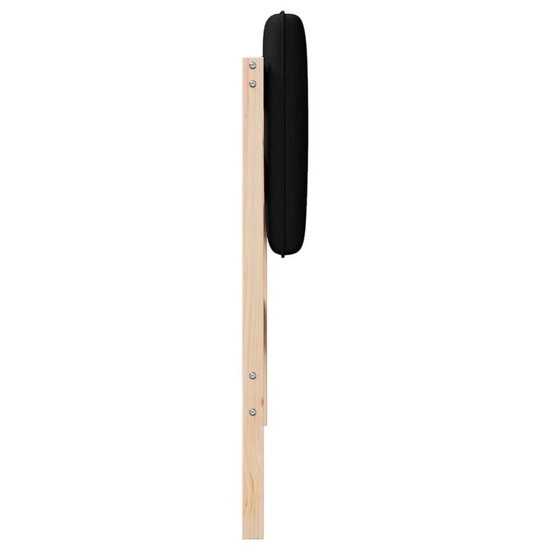 Casa si Gradina - Mobilier - Paturi si accesorii - Accesorii paturi - Tablie de pat tapitata Maro si negru 90 cm Lemn de pin masiv - Infinity.ro