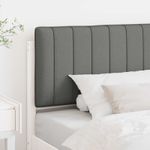 Casa si Gradina - Mobilier - Paturi si accesorii - Accesorii paturi - Tablie de pat tapitata Alb si gri deschis 100 cm Lemn de pin masiv - Infinity.ro