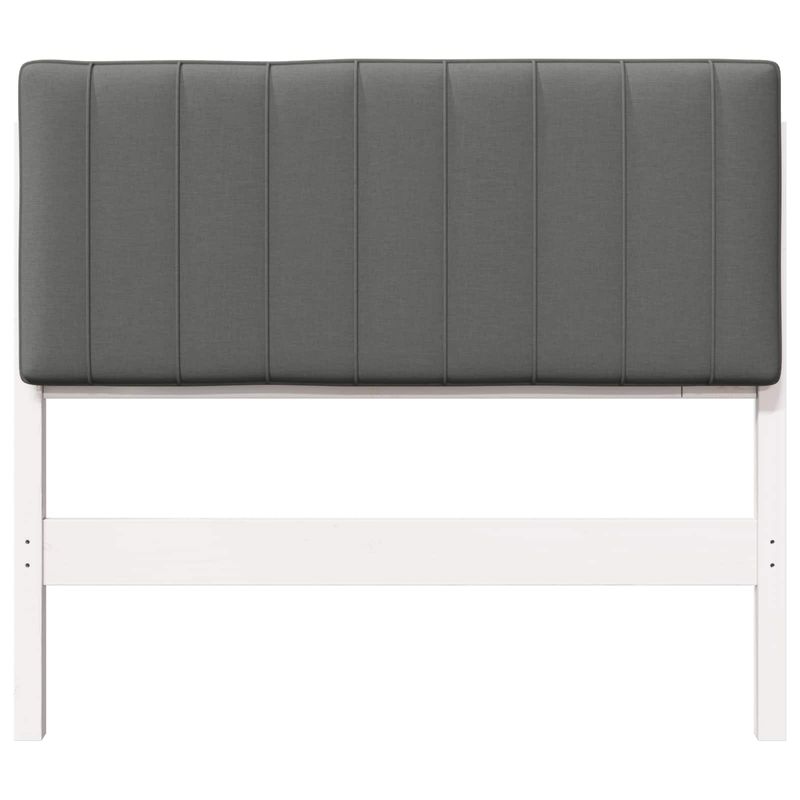 Casa si Gradina - Mobilier - Paturi si accesorii - Accesorii paturi - Tablie de pat tapitata Alb si gri deschis 100 cm Lemn de pin masiv - Infinity.ro