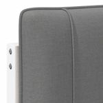 Casa si Gradina - Mobilier - Paturi si accesorii - Accesorii paturi - Tablie de pat tapitata Alb si gri deschis 100 cm Lemn de pin masiv - Infinity.ro