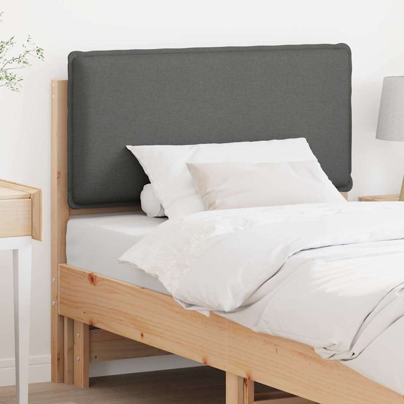 Casa si Gradina - Mobilier - Paturi si accesorii - Accesorii paturi - Tablie de pat tapitata Gri natural si deschis 100 cm Lemn de pin masiv - Infinity.ro