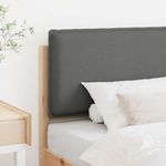 Casa si Gradina - Mobilier - Paturi si accesorii - Accesorii paturi - Tablie de pat tapitata Gri natural si deschis 100 cm Lemn de pin masiv - Infinity.ro