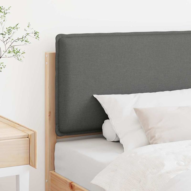 Casa si Gradina - Mobilier - Paturi si accesorii - Accesorii paturi - Tablie de pat tapitata Gri natural si deschis 100 cm Lemn de pin masiv - Infinity.ro
