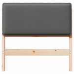 Casa si Gradina - Mobilier - Paturi si accesorii - Accesorii paturi - Tablie de pat tapitata Gri natural si deschis 100 cm Lemn de pin masiv - Infinity.ro