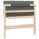 Casa si Gradina - Mobilier - Paturi si accesorii - Accesorii paturi - Tablie de pat tapitata Gri natural si deschis 100 cm Lemn de pin masiv - Infinity.ro