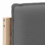 Casa si Gradina - Mobilier - Paturi si accesorii - Accesorii paturi - Tablie de pat tapitata Gri natural si deschis 100 cm Lemn de pin masiv - Infinity.ro