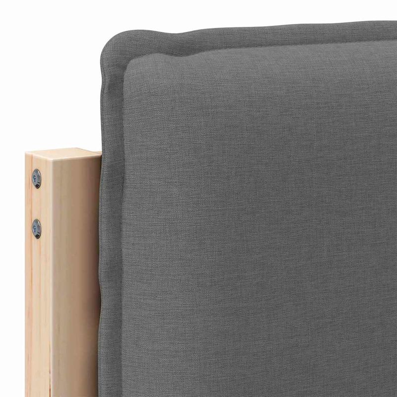 Casa si Gradina - Mobilier - Paturi si accesorii - Accesorii paturi - Tablie de pat tapitata Gri natural si deschis 100 cm Lemn de pin masiv - Infinity.ro
