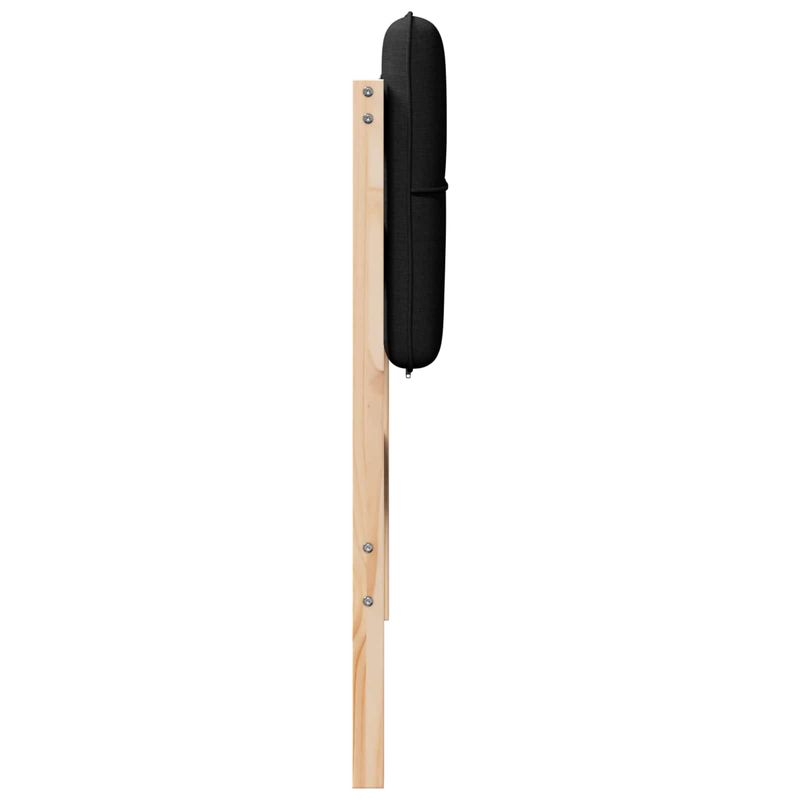Casa si Gradina - Mobilier - Paturi si accesorii - Accesorii paturi - Tablie de pat tapitata Maro si negru 90 cm Lemn de pin masiv - Infinity.ro