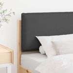 Casa si Gradina - Mobilier - Paturi si accesorii - Accesorii paturi - Tablie de pat tapitata Gri Natural si Inchis 100 cm Lemn de pin masiv - Infinity.ro