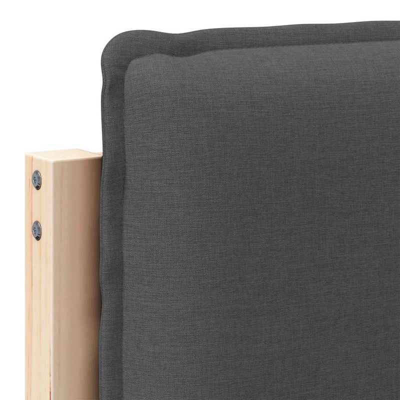 Casa si Gradina - Mobilier - Paturi si accesorii - Accesorii paturi - Tablie de pat tapitata Gri Natural si Inchis 100 cm Lemn de pin masiv - Infinity.ro
