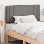 Casa si Gradina - Mobilier - Paturi si accesorii - Accesorii paturi - Tablie de pat tapitata Maro si gri deschis 100 cm Lemn de pin masiv - Infinity.ro