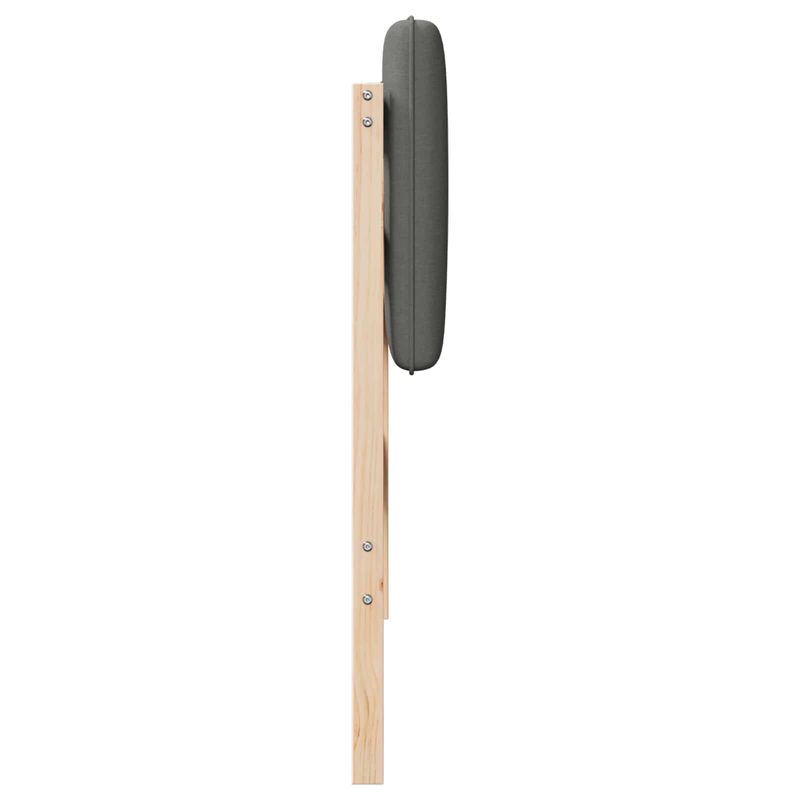 Casa si Gradina - Mobilier - Paturi si accesorii - Accesorii paturi - Tablie de pat tapitata Maro si gri deschis 100 cm Lemn de pin masiv - Infinity.ro