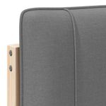 Casa si Gradina - Mobilier - Paturi si accesorii - Accesorii paturi - Tablie de pat tapitata Maro si gri deschis 100 cm Lemn de pin masiv - Infinity.ro