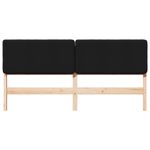 Casa si Gradina - Mobilier - Paturi si accesorii - Accesorii paturi - Tablie de pat tapitata Maro si negru 180 cm Lemn de pin masiv - Infinity.ro
