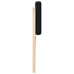 Casa si Gradina - Mobilier - Paturi si accesorii - Accesorii paturi - Tablie de pat tapitata Maro si negru 180 cm Lemn de pin masiv - Infinity.ro