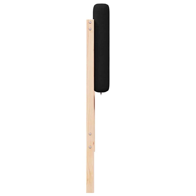 Casa si Gradina - Mobilier - Paturi si accesorii - Accesorii paturi - Tablie de pat tapitata Maro si negru 75 cm Lemn de pin masiv - Infinity.ro