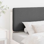 Casa si Gradina - Mobilier - Paturi si accesorii - Accesorii paturi - Tablie de pat tapitata Alb si gri deschis 80 cm Lemn de pin masiv - Infinity.ro