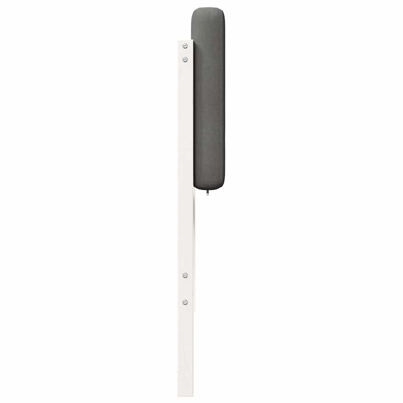 Casa si Gradina - Mobilier - Paturi si accesorii - Accesorii paturi - Tablie de pat tapitata Alb si gri deschis 80 cm Lemn de pin masiv - Infinity.ro