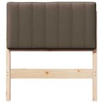 Casa si Gradina - Mobilier - Paturi si accesorii - Accesorii paturi - Tablie de pat tapitata Maro si taupe 80 cm Lemn de pin masiv - Infinity.ro