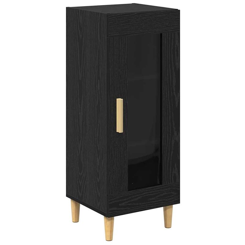 Casa si Gradina - Mobilier - Comode si corpuri - Comode - Stejar negru 34.5 x 32.5 x 90 cm Lemn compozit - Infinity.ro