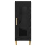 Casa si Gradina - Mobilier - Comode si corpuri - Comode - Stejar negru 34.5 x 32.5 x 90 cm Lemn compozit - Infinity.ro