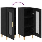 Casa si Gradina - Mobilier - Comode si corpuri - Comode - Stejar negru 34.5 x 32.5 x 90 cm Lemn compozit - Infinity.ro