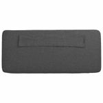 Casa si Gradina - Mobilier - Paturi si accesorii - Accesorii paturi - Tablie de pat tapitata Maro si gri inchis 120 cm Lemn de pin masiv - Infinity.ro