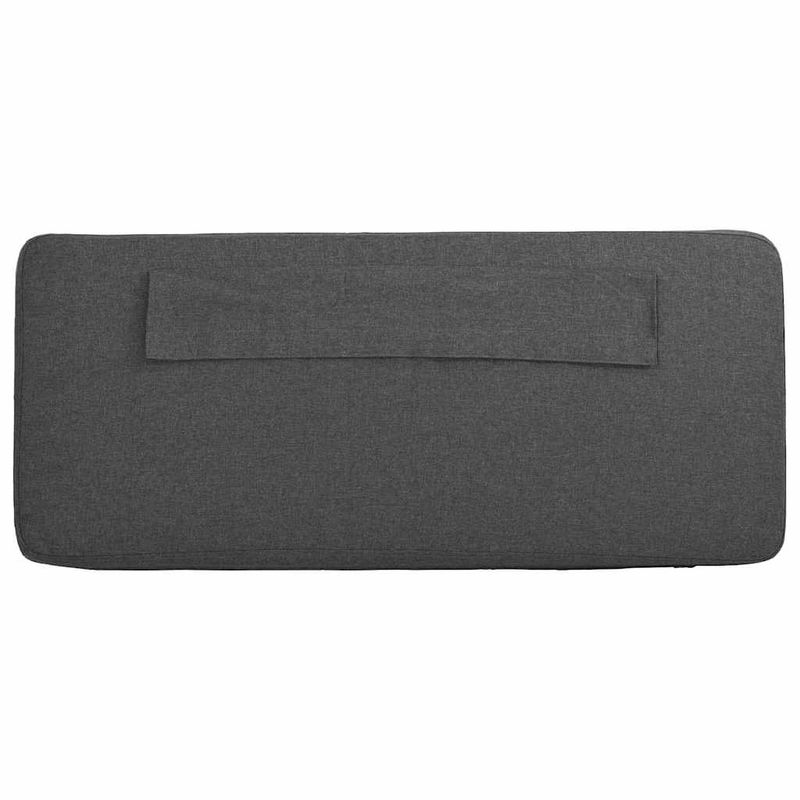 Casa si Gradina - Mobilier - Paturi si accesorii - Accesorii paturi - Tablie de pat tapitata Maro si gri inchis 120 cm Lemn de pin masiv - Infinity.ro