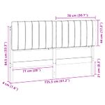 Casa si Gradina - Mobilier - Paturi si accesorii - Accesorii paturi - Tablie de pat tapitata Maro si gri inchis 150 cm Lemn de pin masiv - Infinity.ro