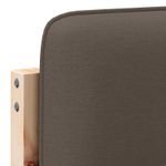 Casa si Gradina - Mobilier - Paturi si accesorii - Accesorii paturi - Tablie de pat tapitata Maro si taupe 120 cm Lemn de pin masiv - Infinity.ro