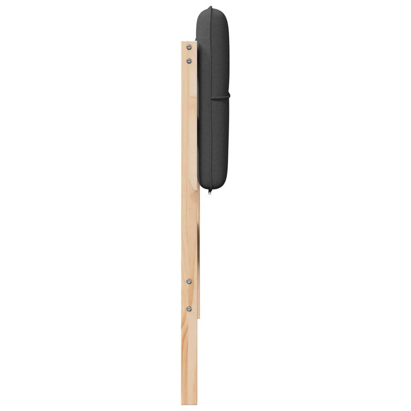 Casa si Gradina - Mobilier - Paturi si accesorii - Accesorii paturi - Tablie de pat tapitata Maro si gri inchis 90 cm Lemn de pin masiv - Infinity.ro