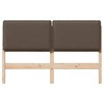 Casa si Gradina - Mobilier - Paturi si accesorii - Accesorii paturi - Tablie de pat tapitata Gri natural si deschis 160 cm Lemn de pin masiv - Infinity.ro