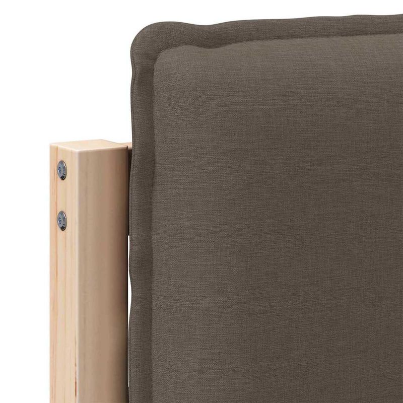 Casa si Gradina - Mobilier - Paturi si accesorii - Accesorii paturi - Tablie de pat tapitata Gri natural si deschis 160 cm Lemn de pin masiv - Infinity.ro