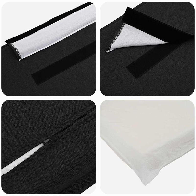 Casa si Gradina - Mobilier - Paturi si accesorii - Accesorii paturi - Tablie de pat tapitata Natural si Negru 200 cm Lemn de pin masiv - Infinity.ro