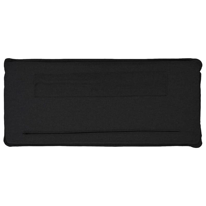 Casa si Gradina - Mobilier - Paturi si accesorii - Accesorii paturi - Tablie de pat tapitata Natural si Negru 200 cm Lemn de pin masiv - Infinity.ro