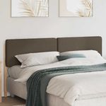 Casa si Gradina - Mobilier - Paturi si accesorii - Accesorii paturi - Tablie de pat tapitata Maro si taupe 180 cm Lemn de pin masiv - Infinity.ro