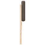 Casa si Gradina - Mobilier - Paturi si accesorii - Accesorii paturi - Tablie de pat tapitata Maro si taupe 180 cm Lemn de pin masiv - Infinity.ro